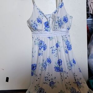 Blue rose dress